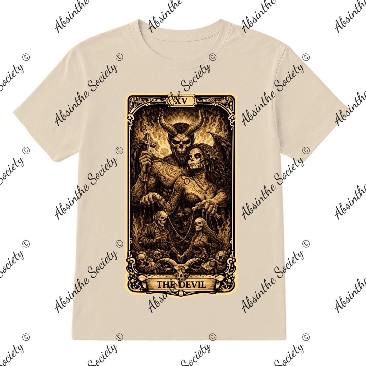 Major Arcana The Devil unisex T-Shirt Printed in USA
