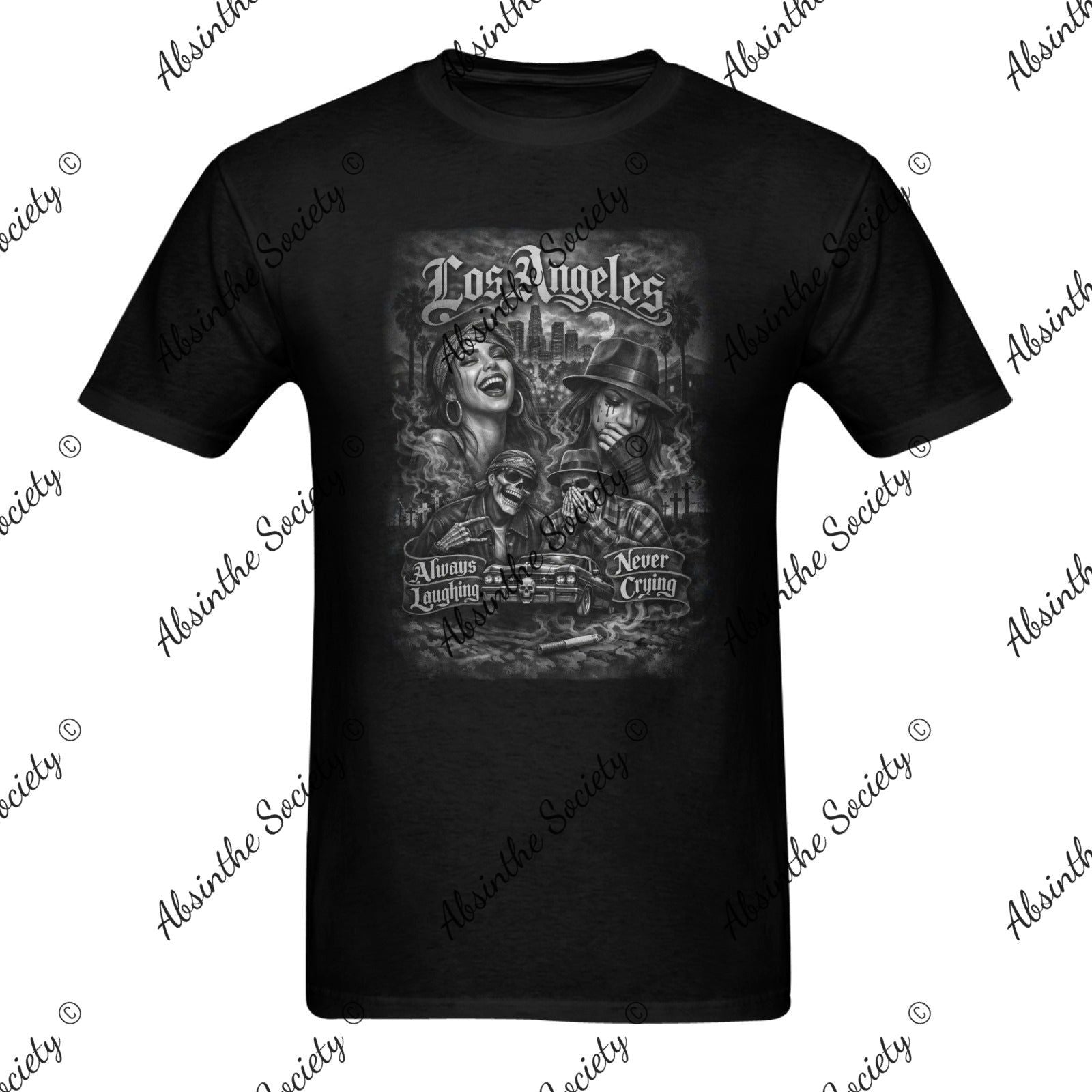 Always Laughing Never Crying | Heavy Cotton T-Shirt |Made in USA
