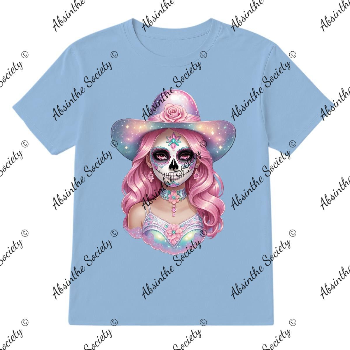 Pretty Pastel Catrina - T-Shirt Printed in USA