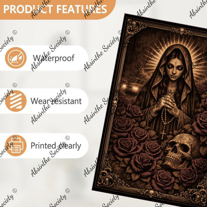 Ruega Por Nosotros | Dark Gothic Chicano Art Poster 001