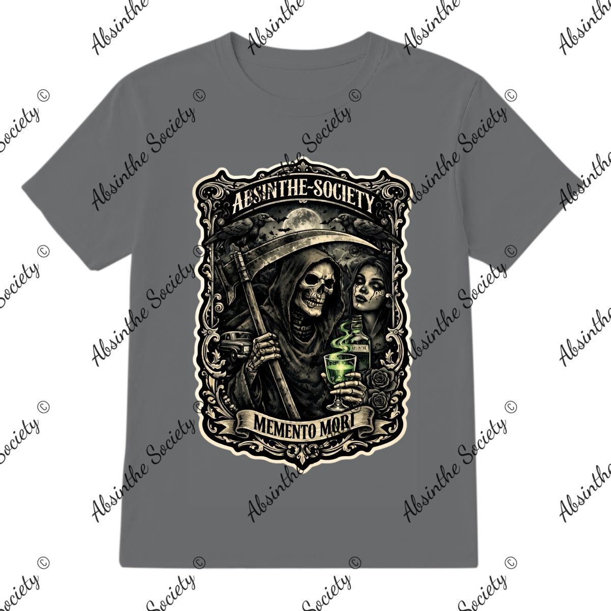 Memento Mori - Absinthe Society T-Shirt Printed in USA