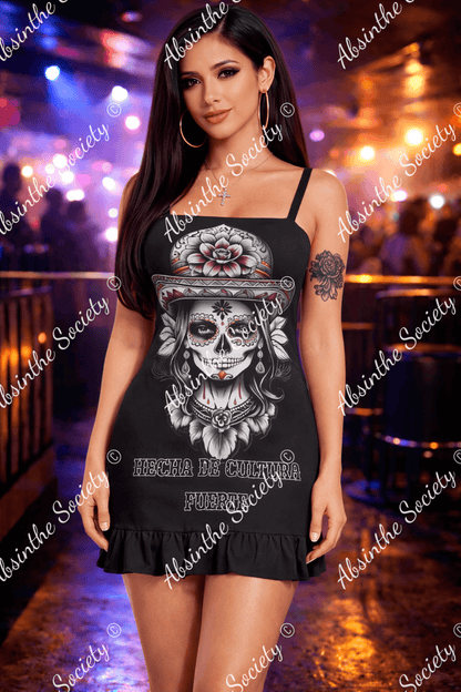 Cultura Fuerte Ruffle Hem Mini Dress 3XL