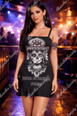 Cultura Fuerte Ruffle Hem Mini Dress 3XL