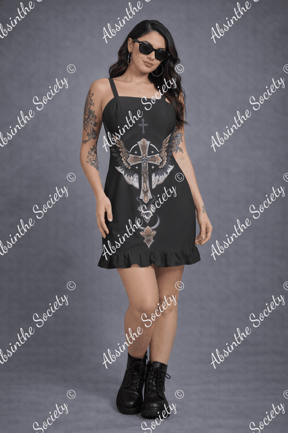 Redemption-Ruffle Hem Mini Dress 3XL