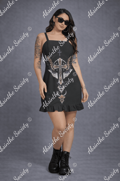 Redemption-Ruffle Hem Mini Dress