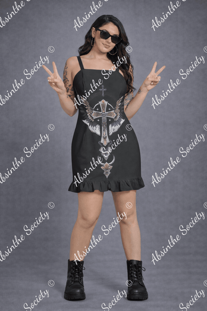 Redemption-Ruffle Hem Mini Dress