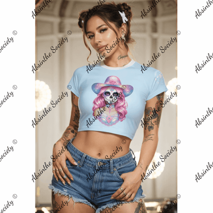 Gothic Sunshine - Cropped T-shirt - Pastel Catrina