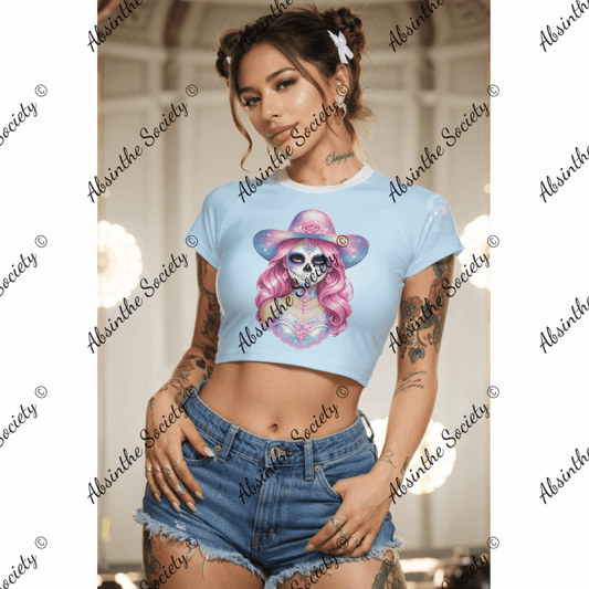 Gothic Sunshine - Cropped T-shirt - Pastel Catrina