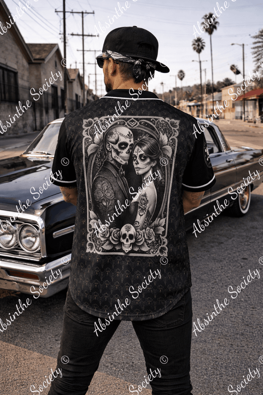 Ghostly Glamor All-Over Print Short Sleeve Baseball Jersey