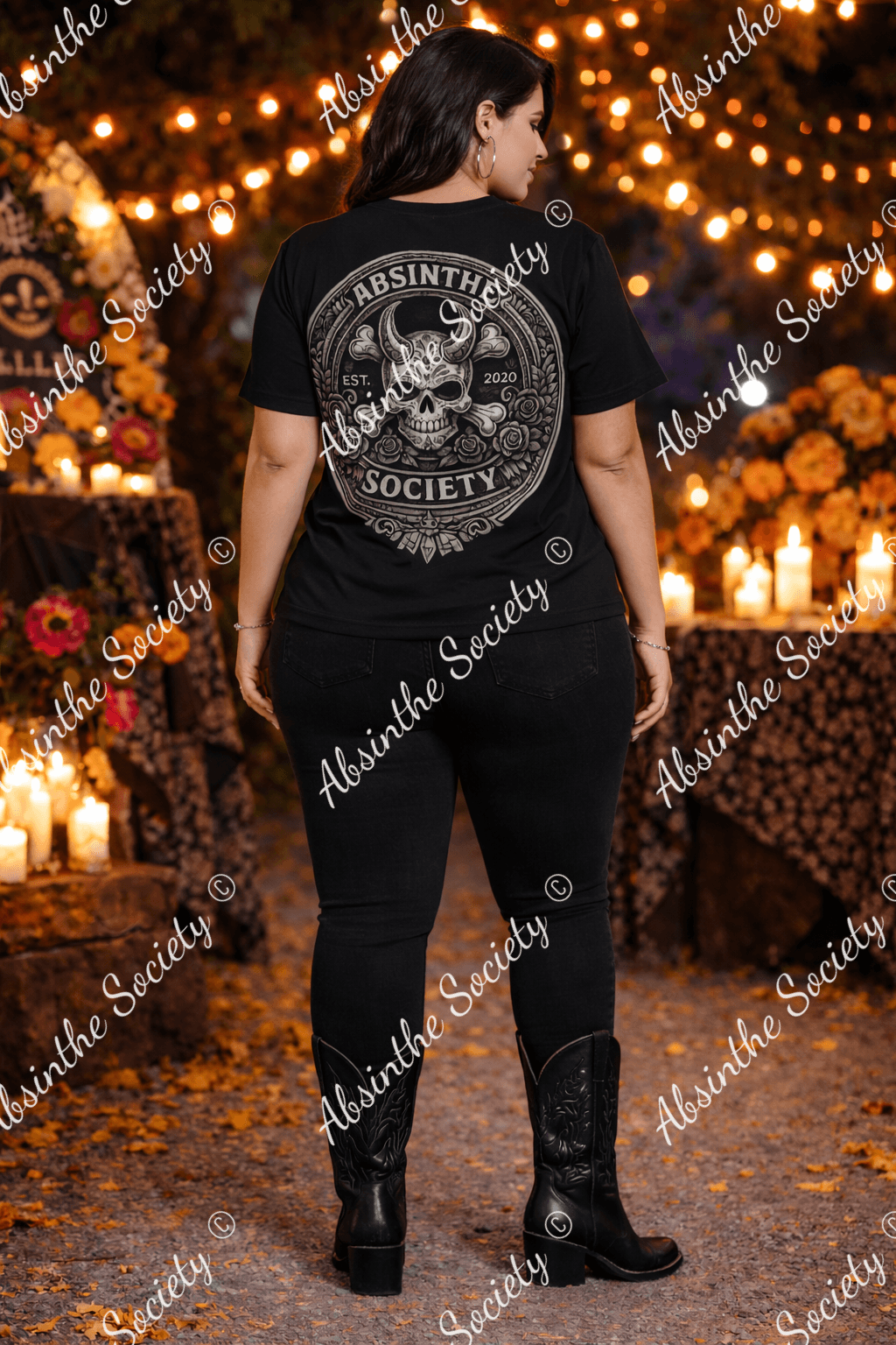 Absinthe Society Logo - Premium Cotton T-Shirt |