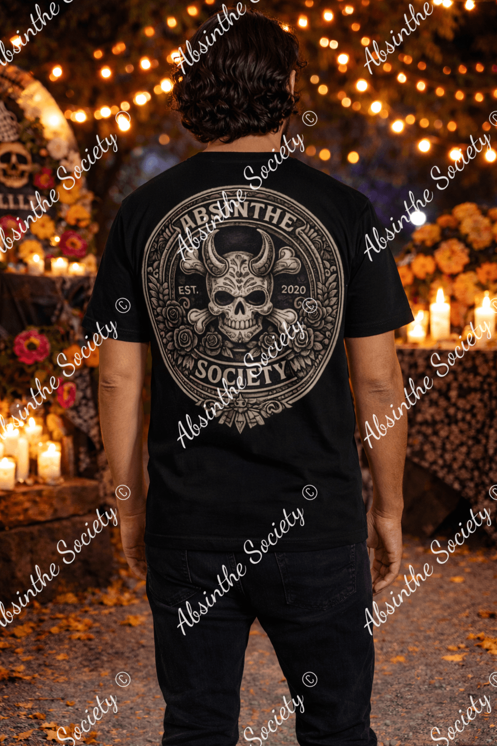 Absinthe Society Logo - Premium Cotton T-Shirt |