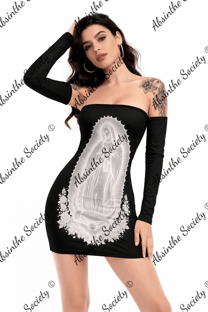 ⭐ La Virgin Blanca - Off-shoulder Mini Dress