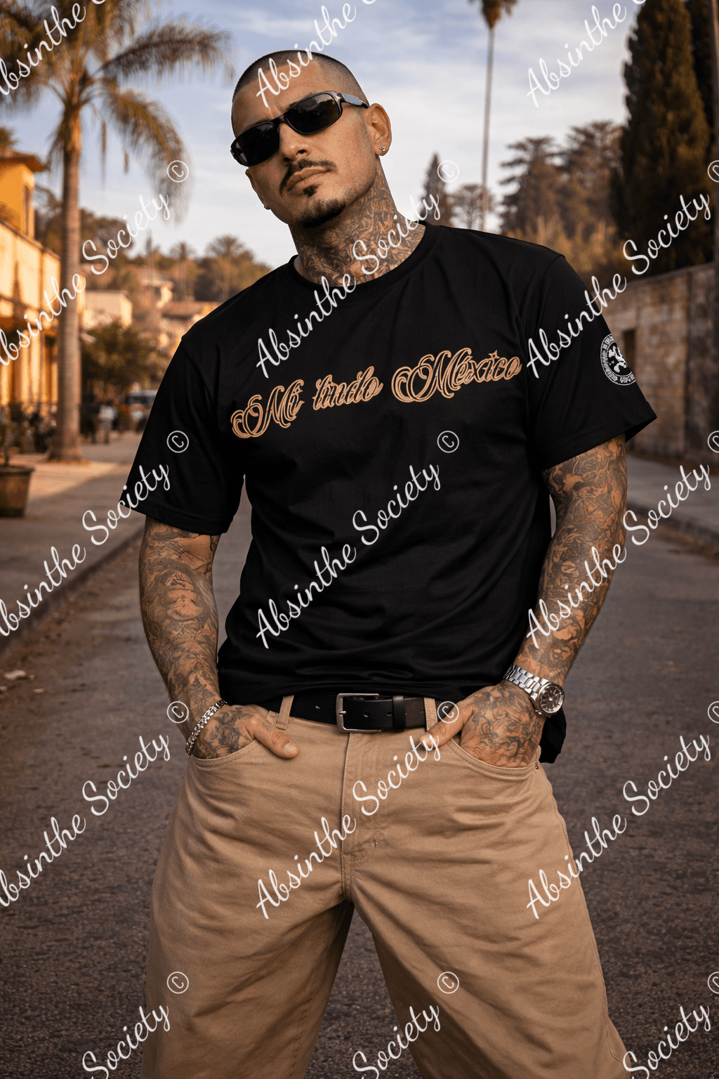 Mi Lindo México - T-Shirt - Cotton Crew Neck White