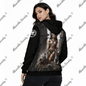 Jaguar Queen - Zip Up Hoodie With Pocket White