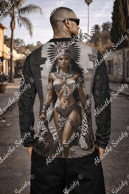 Obsidian Queen- Long Sleeve T-Shirt White