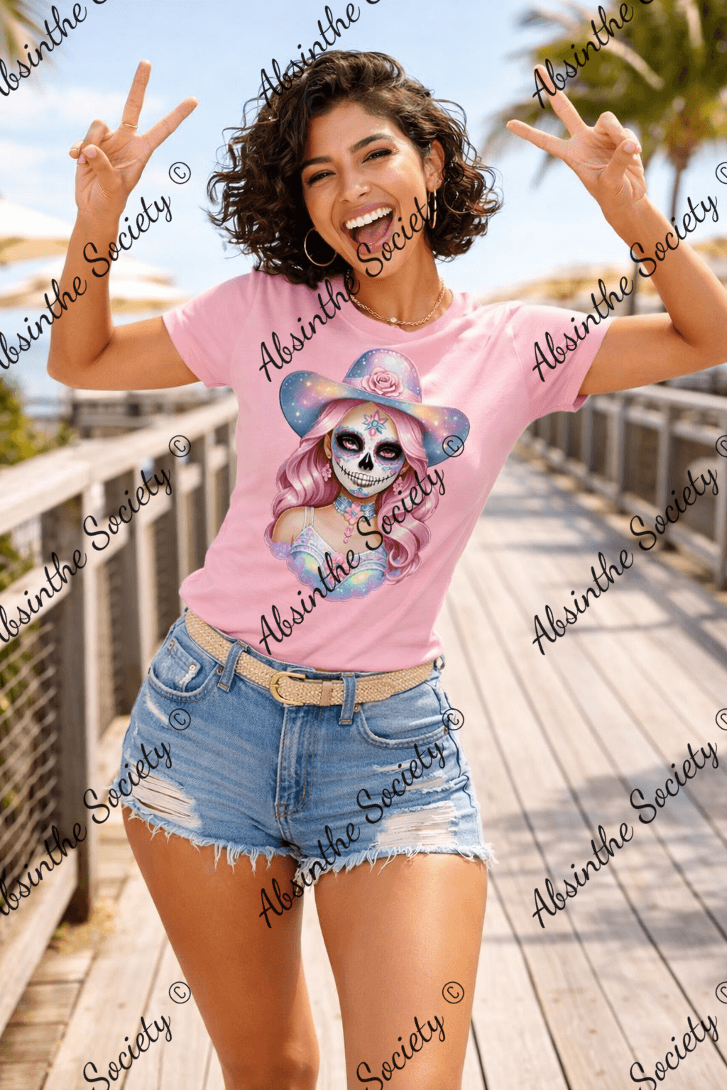 Gothic Sunshine - Pastel Catrina- Unisex T-Shirt