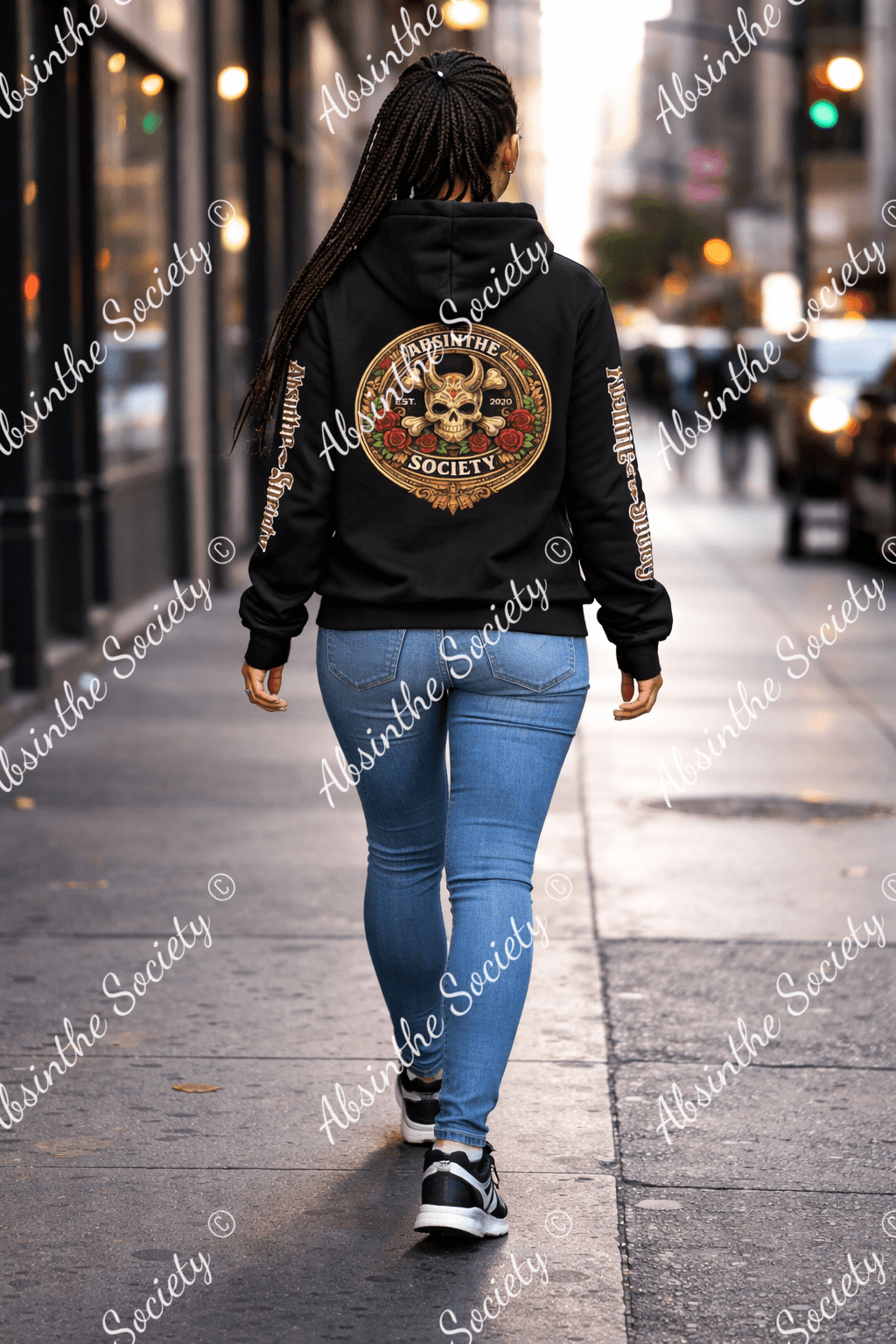 Absinthe Society Color Logo - Pure Cotton Hoodie