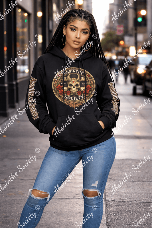 Absinthe Society Color Logo - Pure Cotton Hoodie