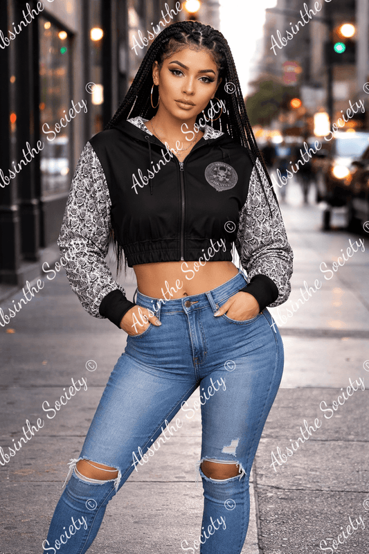 Hollywood Goddess - Marilyn - Cropped Hoodie