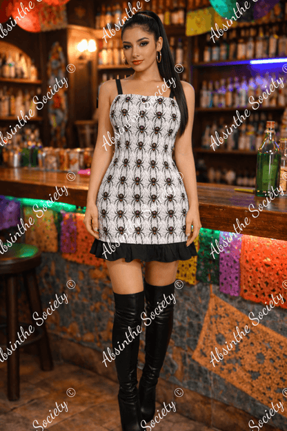 Widow Maker - Ruffle Hem Mini Dress