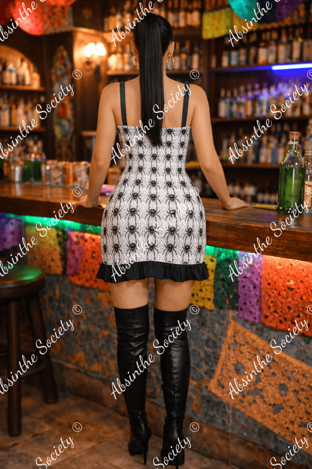 Widow Maker - Ruffle Hem Mini Dress