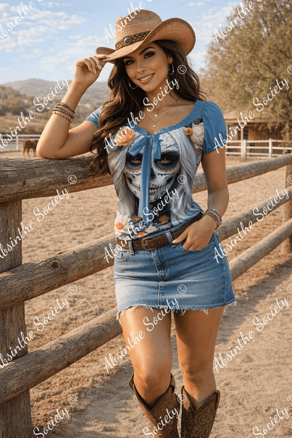 Velvet Dusk - Puff Sleeve Shirt
