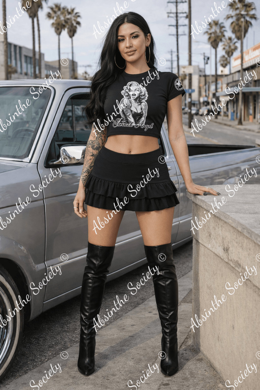 Eternal Angel - Cropped T-shirt White