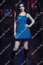Blue-Eyed Tiger Ruffle Hem Mini Dress 3XL