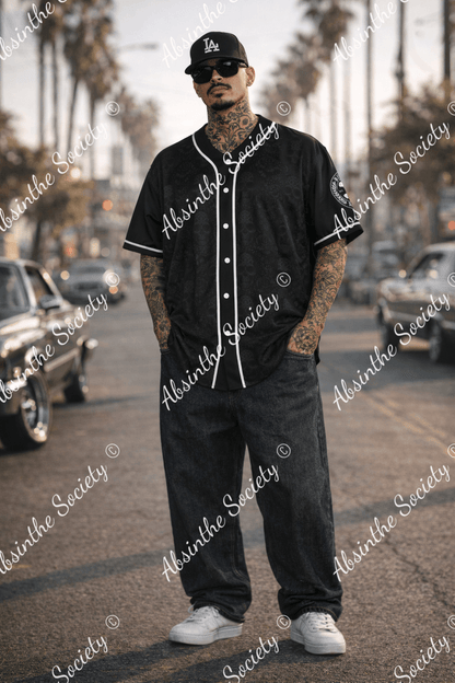 Absinthe-Society -- Moonlit Elegance Baseball Jersey