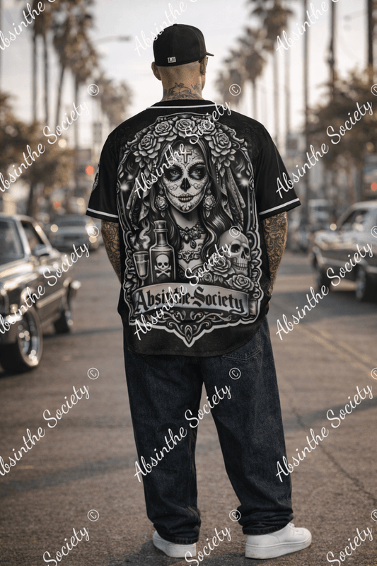 Absinthe-Society -- Moonlit Elegance Baseball Jersey
