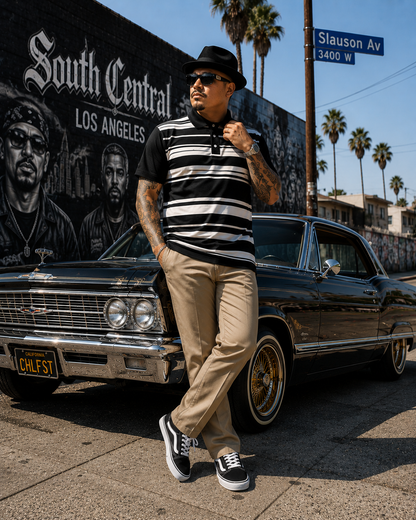 The OG | Polo Collar Jersey | Dark Chicano Gothic Streetwear