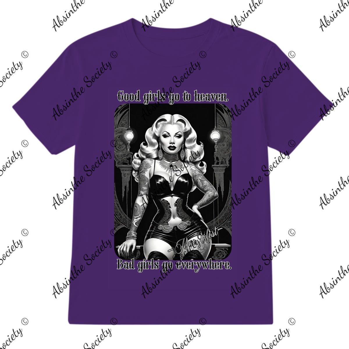 Good Girls/Bad Girls Mae West - T-Shirt Printed in USA