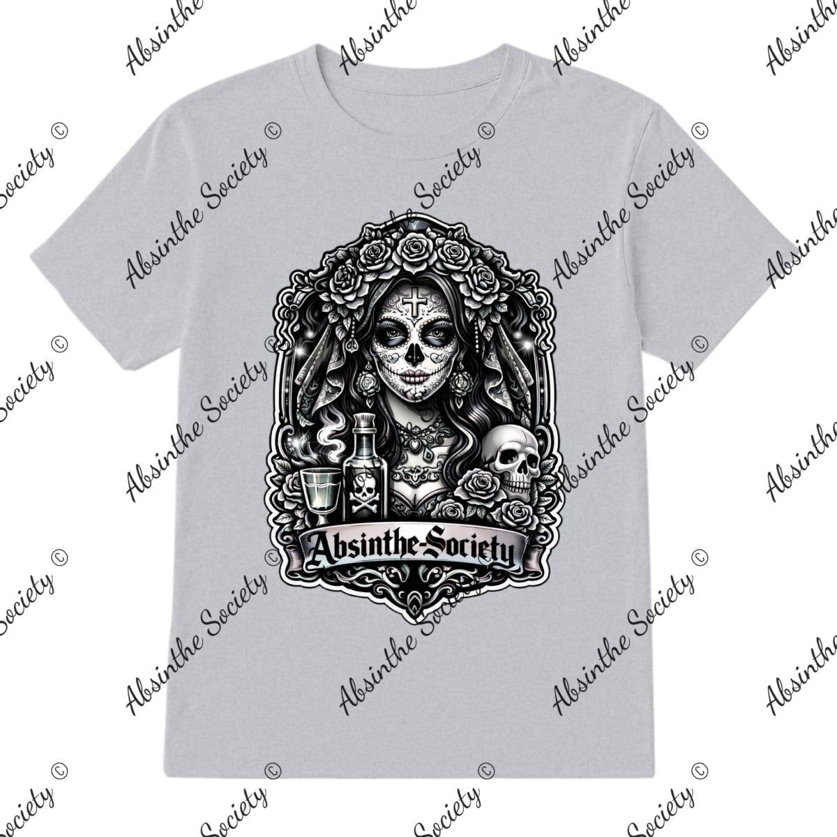 Absinthe Society Catrina - T-Shirt Printed in USA