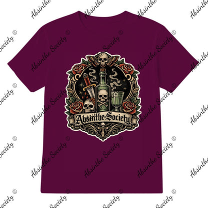 Absinthe Society Old Skool Tattoo Inspired - T-Shirt Printed in USA