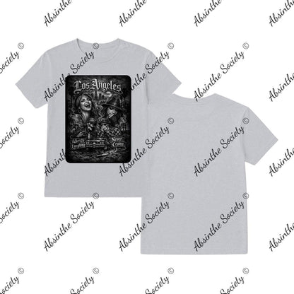 Always Laughing Never Crying- T-Shirt Printed in USA Sport Grey