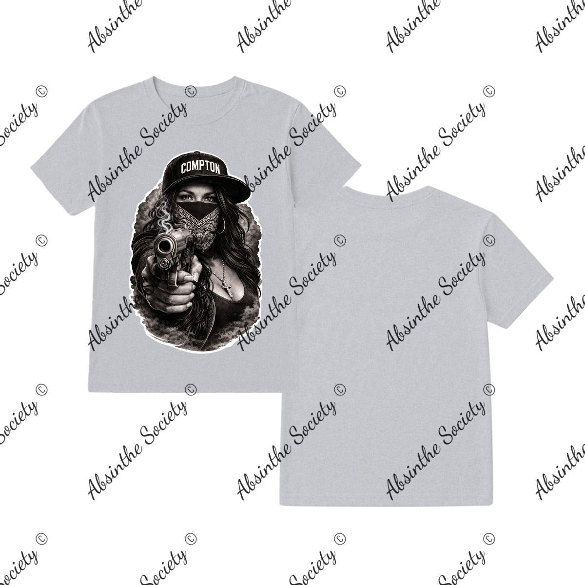 Compton - T-Shirt Printed in USA Sport Grey