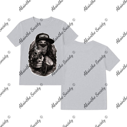 Compton - T-Shirt Printed in USA Sport Grey