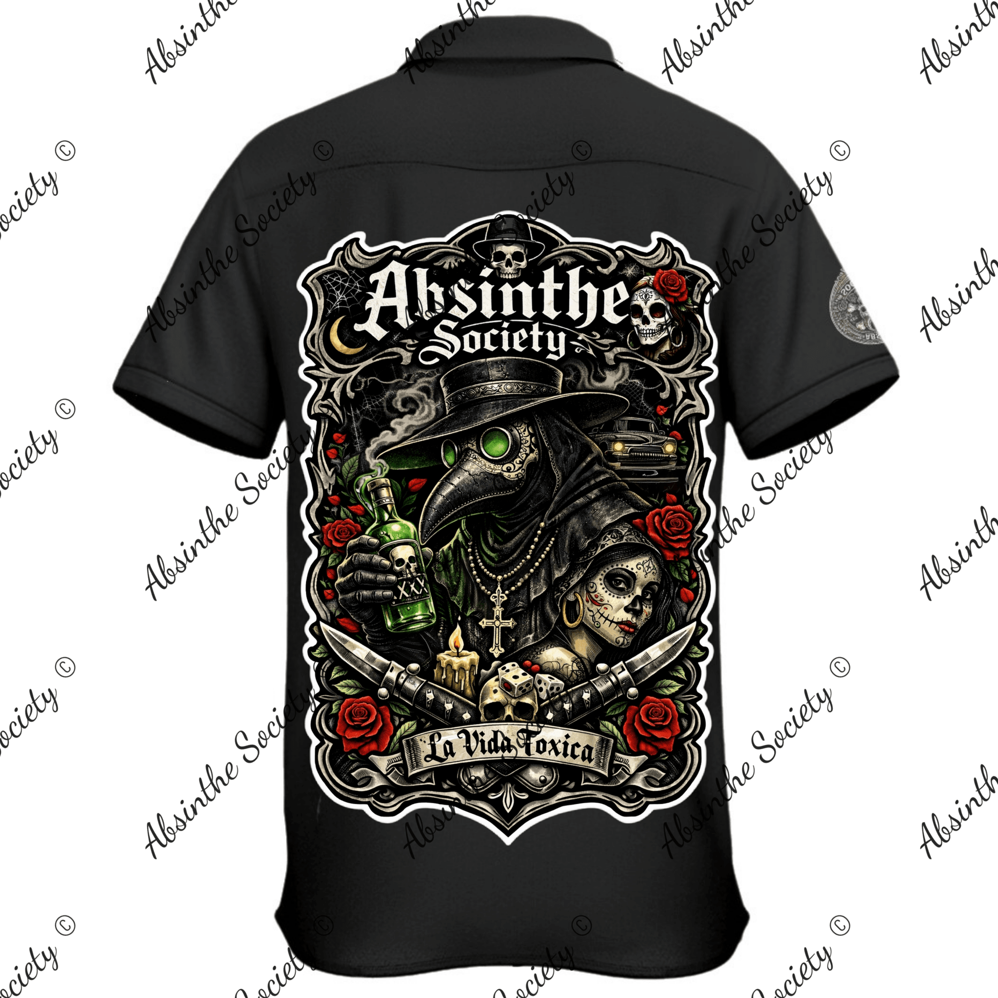 La Vida Toxica - Plague Saint & The Widow Business Shirt | Cotton