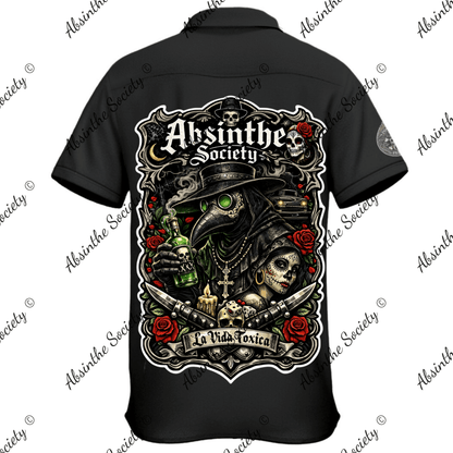 La Vida Toxica - Plague Saint & The Widow Business Shirt | Cotton
