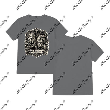 Laugh Now Cry Later - T-Shirt Printed in USA Charcoal