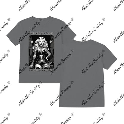 Good Girls/Bad Girls Mae West - T-Shirt Printed in USA Charcoal