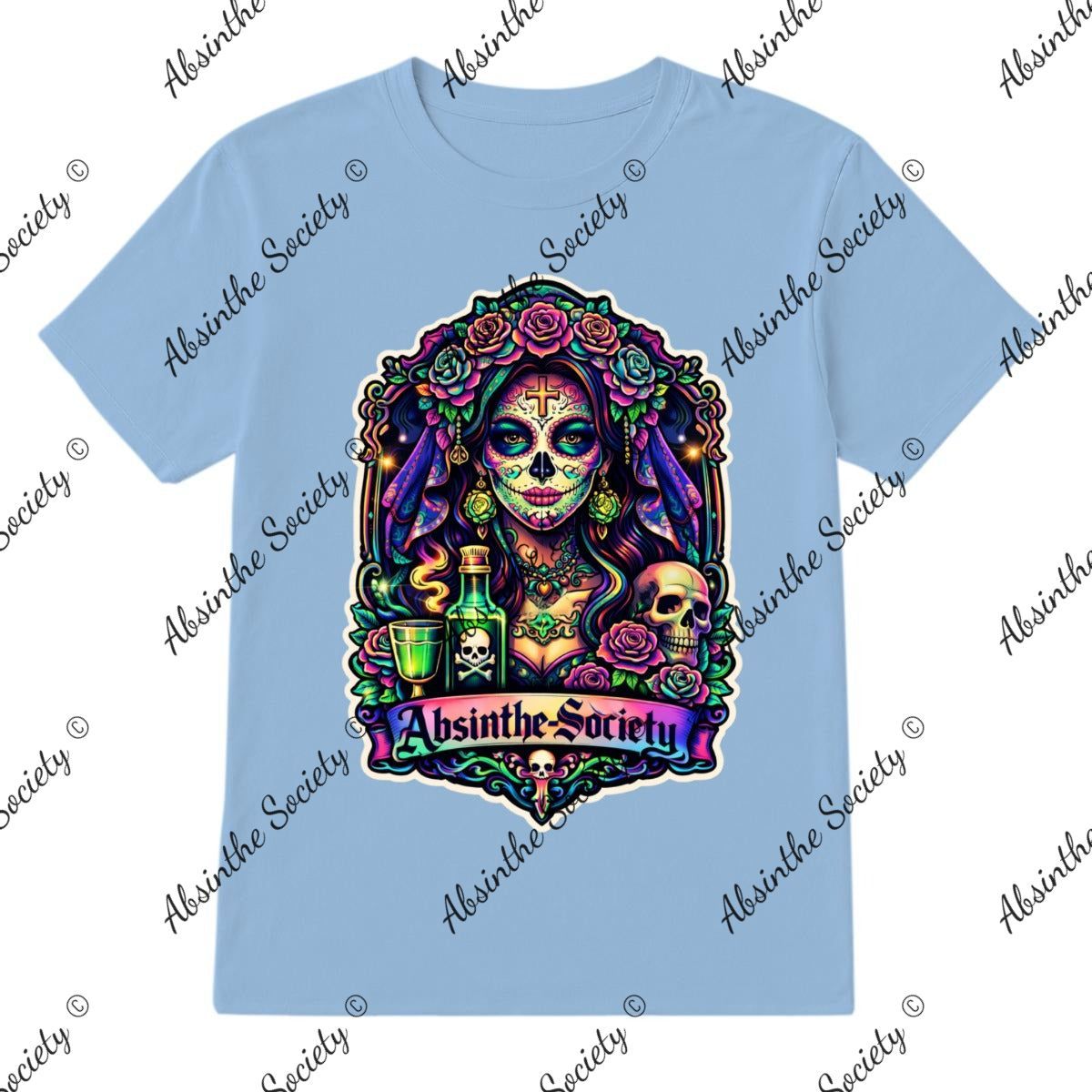 Absinthe Society Catrina Color - T-Shirt Printed in USA