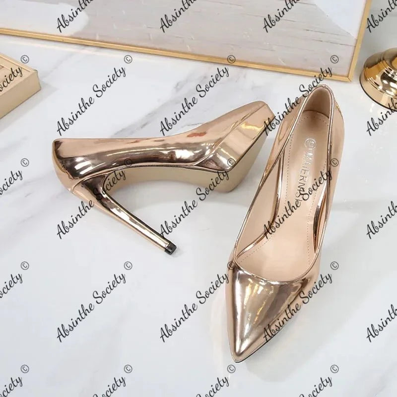 Dark Luxury Stiletto Pumps | 12cm High Heel