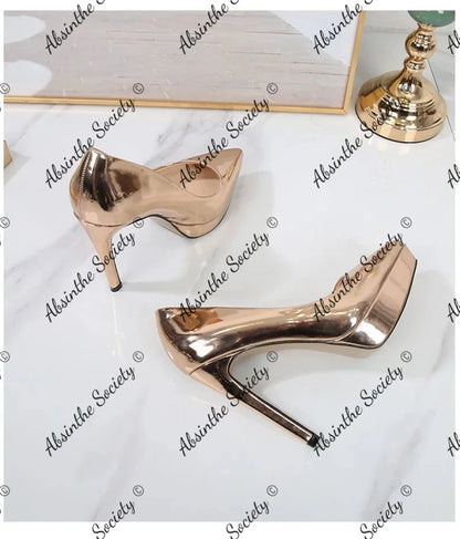 Dark Luxury Stiletto Pumps | 12cm High Heel