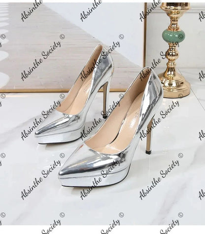 Dark Luxury Stiletto Pumps | 12cm High Heel