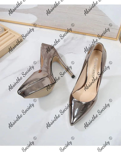 Dark Luxury Stiletto Pumps | 12cm High Heel