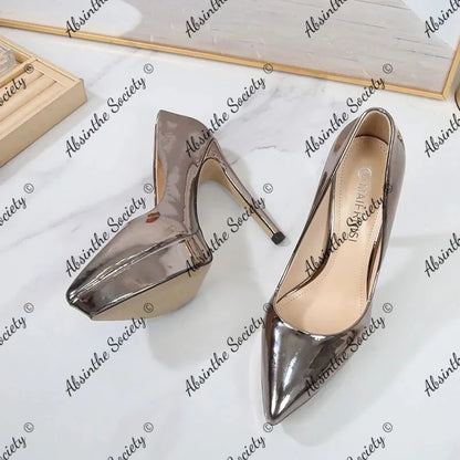 Dark Luxury Stiletto Pumps | 12cm High Heel