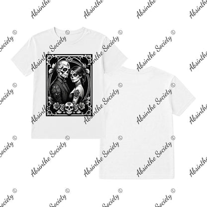 Ghostly Glamor | Unisex T-Shirt | Gildan 5000 | DTF Print | Printed in USA | Absinthe Society White