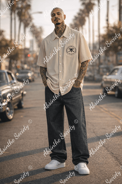 Laugh Now Cry Later - Absinthe Society - Rayon Shirt