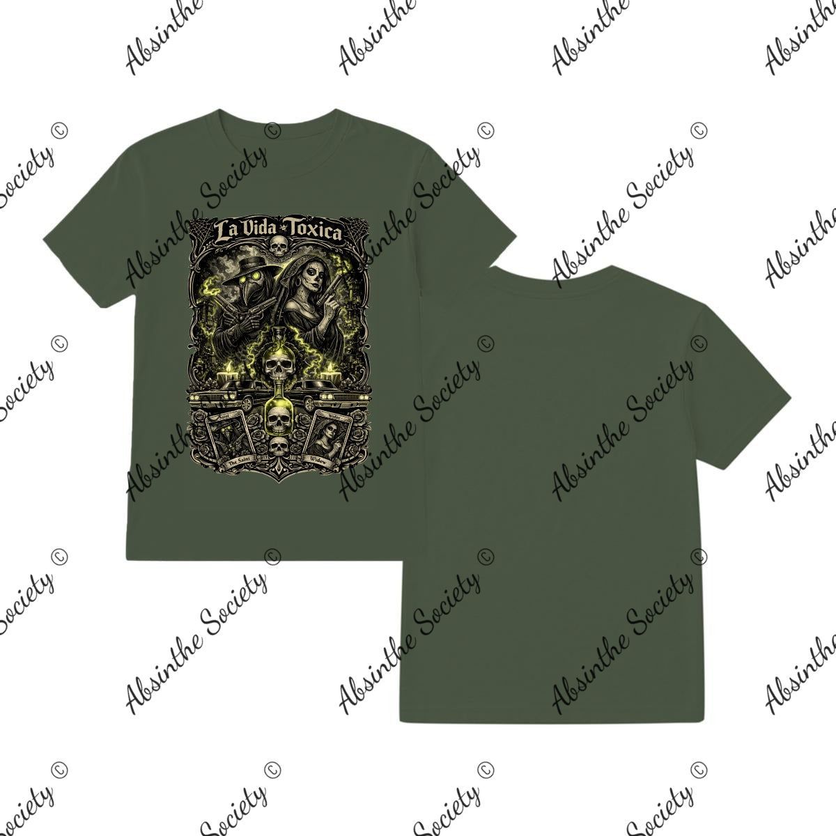 La Vida Toxica - Collector's Edition T-Shirt Printed in USA Military Green